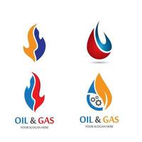 olje- och gaslogobilder vektor