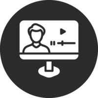 video föreläsning vektor ikon