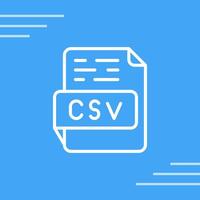 csv-Vektorsymbol vektor