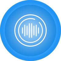 audio spektrum cirkel vektor ikon
