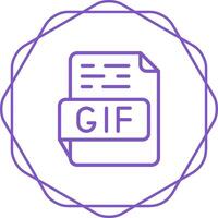 GIF-Vektorsymbol vektor