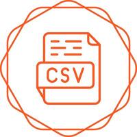 csv-Vektorsymbol vektor