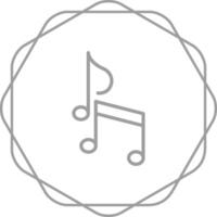 Vektorsymbol für Musiknotizen vektor