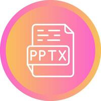 pptx vektor ikon