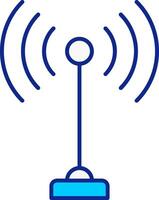 Antenne Blau gefüllt Symbol vektor