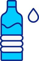 Wasser Flasche Blau gefüllt Symbol vektor