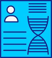 DNA Blau gefüllt Symbol vektor