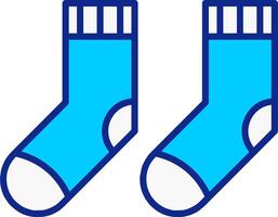 Socken Blau gefüllt Symbol vektor