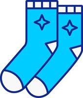 Socken Blau gefüllt Symbol vektor