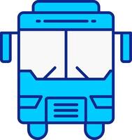 Bus Blau gefüllt Symbol vektor