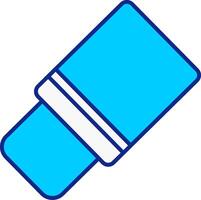 suddgummi verktyg blå fylld ikon vektor