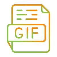 GIF-Vektorsymbol vektor