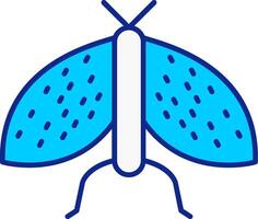 Insekten Blau gefüllt Symbol vektor