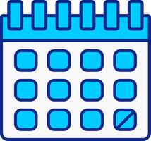 kalender blå fylld ikon vektor