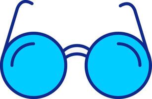 Sonne Brille Blau gefüllt Symbol vektor