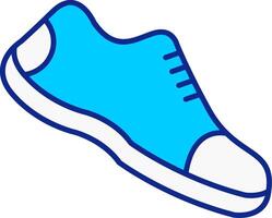 Laufen Schuhe Blau gefüllt Symbol vektor
