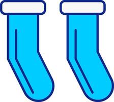 Socken Blau gefüllt Symbol vektor