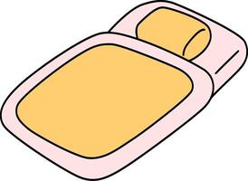 elegant bekvämlighet - minimal säng ikon för olika sammanhang. säng ikon illustration. vektor