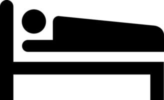 zeitlos Ruhe - - vielseitig Bett Symbol zum alle Entwürfe. Bett Symbol Illustration. schwarz und Weiß. vektor