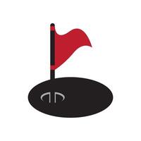 Golf Loch Symbol Vektor