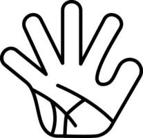 Hand-Vektor-Symbol vektor