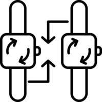 ikon för synkroniseringsvektor vektor