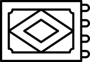 Teppich-Vektor-Symbol vektor