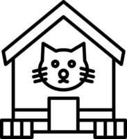 Haustier Haus Vektor Symbol