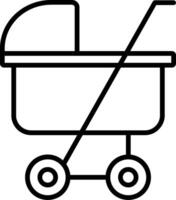 Kinderwagen-Vektor-Symbol vektor