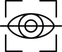 Netzhaut Scanner Vektor Symbol