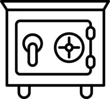 Safe-Box-Vektor-Symbol vektor