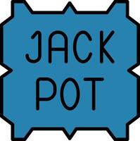 Jackpot-Vektor-Symbol vektor