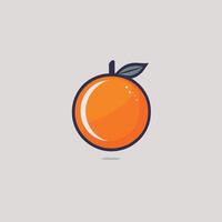 Orange Symbol Karikatur Illustration Vektor Design