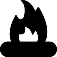 Lagerfeuer-Vektor-Symbol vektor