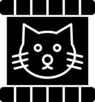 Katze Essen Vektor Symbol