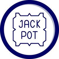 Jackpot-Vektor-Symbol vektor