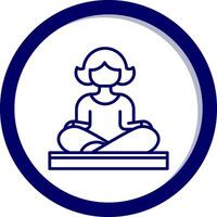 Symbol für Yoga-Vektor vektor
