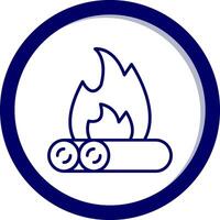 Lagerfeuer-Vektor-Symbol vektor