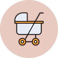 Kinderwagen-Vektor-Symbol vektor