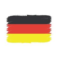 Tyskland flagga vektor med akvarell pensel stil