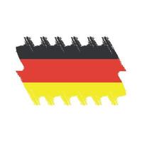 Deutschland Flaggenvektor mit Aquarellpinselart vektor