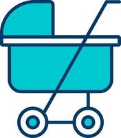 Kinderwagen-Vektor-Symbol vektor