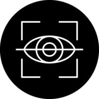 Netzhaut Scanner Vektor Symbol