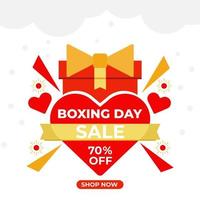 Boxing Day Sale Social-Media-Post-Design-Vorlage vektor