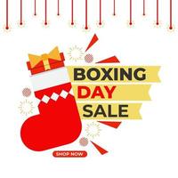 Boxing Day Sale Social-Media-Post-Design-Vorlage vektor