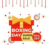 Boxing Day Sale Social-Media-Post-Design-Vorlage vektor