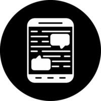 mobiles Chat-Vektorsymbol vektor