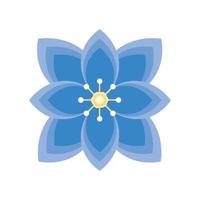 blaue Blume Blumen vektor