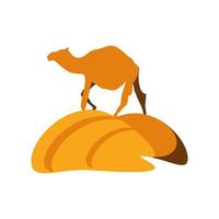 kamel sanddyner vektor