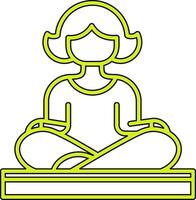 Symbol für Yoga-Vektor vektor